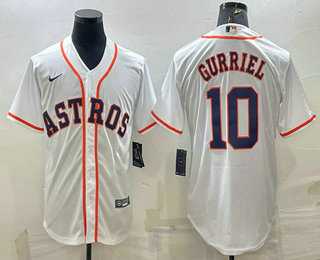 Men's Houston Astros #10 Yuli Gurriel White Stitched MLB Cool Base Nike Jersey,We sell and wholesale Men's Houston Astros #10 Yuli Gurriel White Stitched MLB Cool Base Nike Jersey on line form chian!